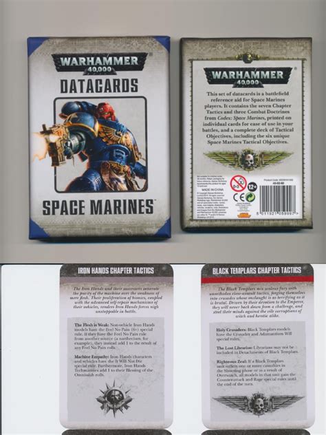 pdf), Text File (. . Datacards space marines pdf